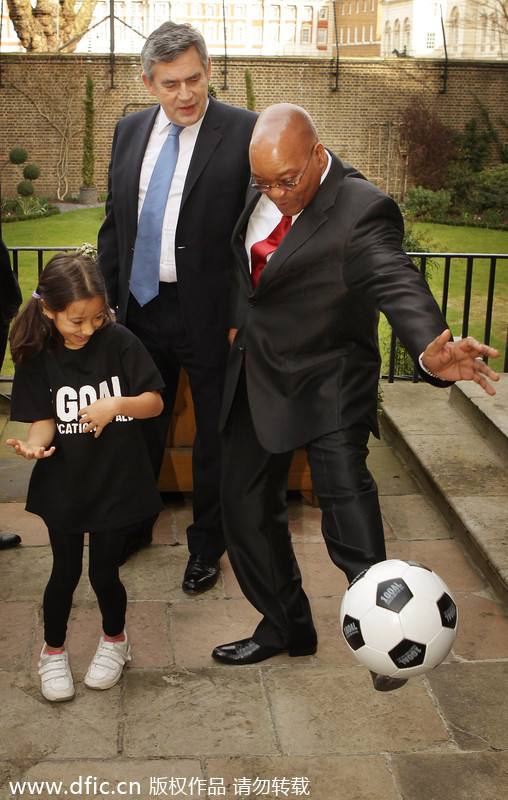 Leaders warm-up for World Cup