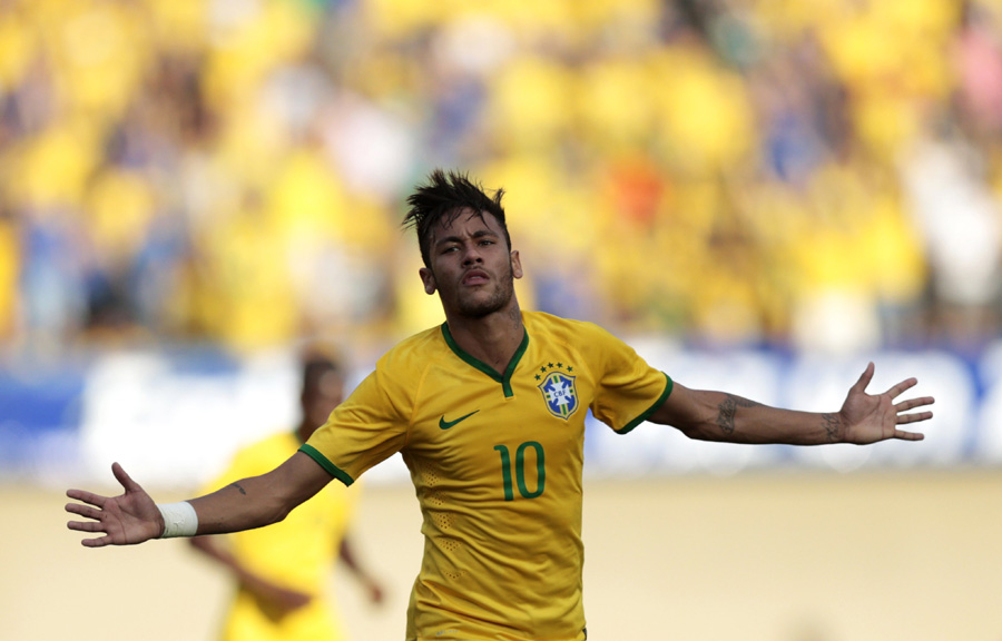 Neymar leads 4-0 Brazil romp in World Cup warm-up