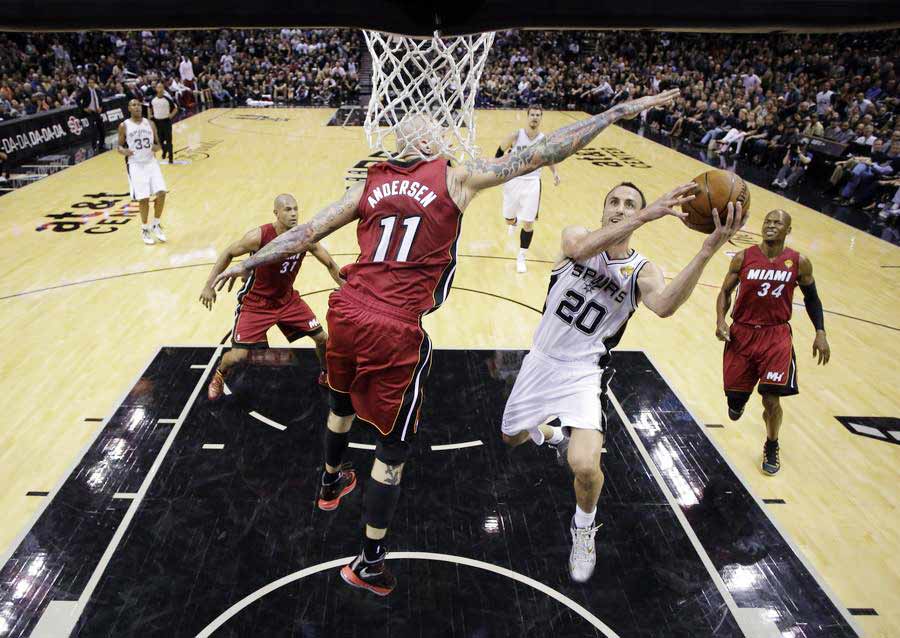 Spurs handle Heat, win 110-95 in NBA Finals Game 1