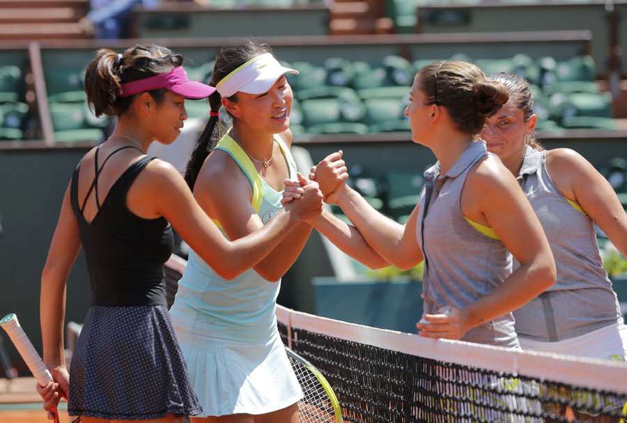 Peng and Hsieh win French Open women's doubles