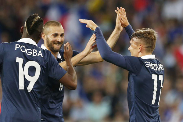 France thrashes Jamaica 8-0 in final warm-up