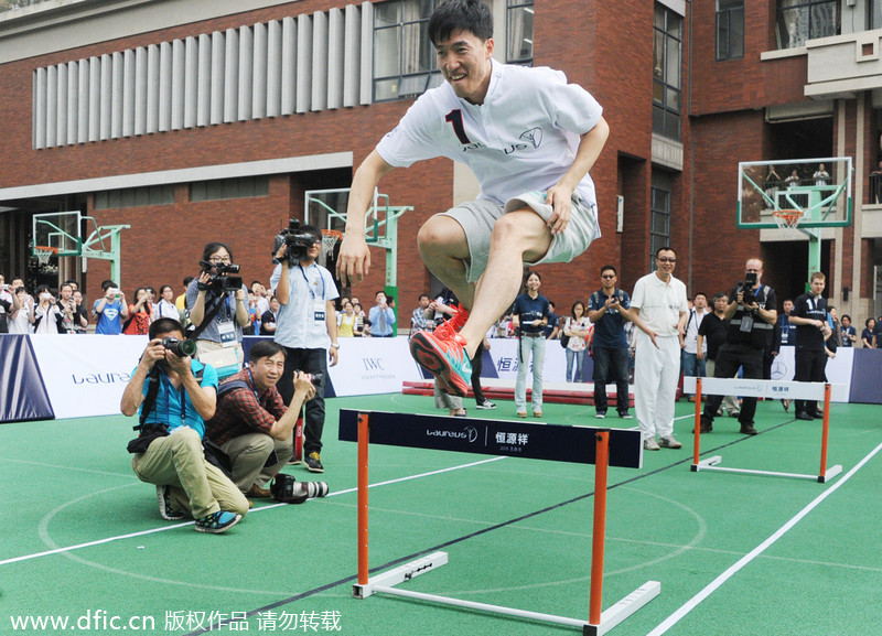 Liu Xiang promotes Laureus World Sports in Shanghai
