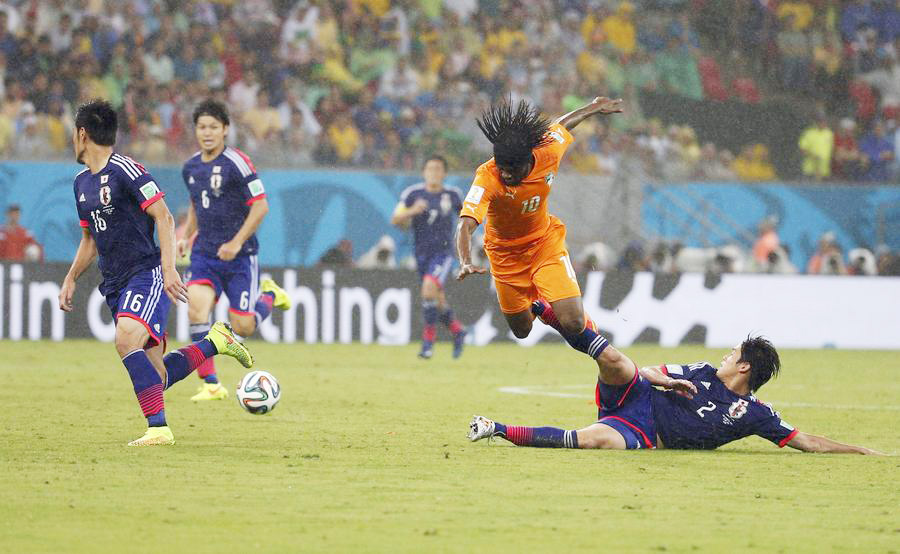 Drogba inspires Cote d'Ivoire to 2-1 win over Japan