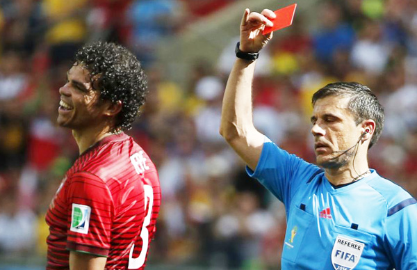 Pepe, Pereira get 1-match bans for red cards[2