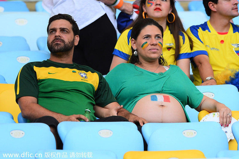 Expectant moms tackle World Cup excitement