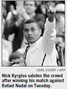 Disbelieving mom fires up angry Kyrgios