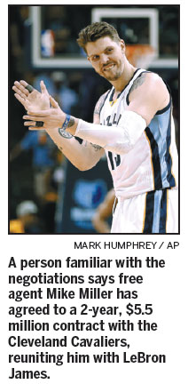 Miller opts for reunion with James