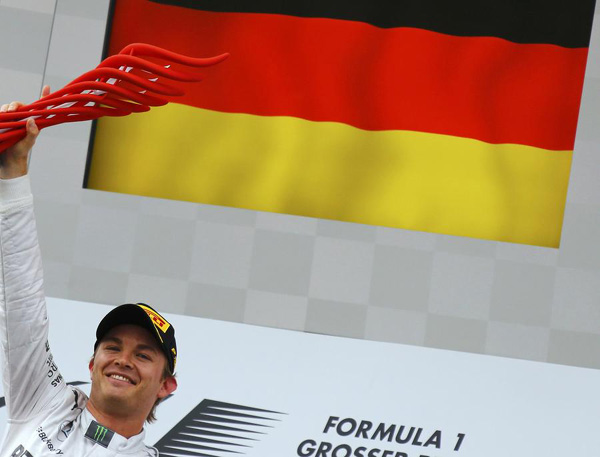 F1 championship leader Rosberg wins German GP