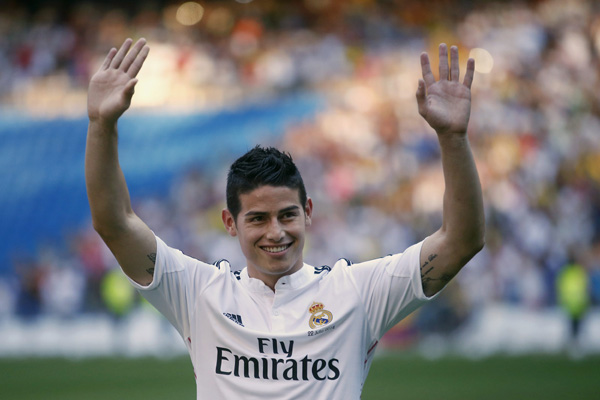 James Rodriguez signs 6-year deal with Real Madrid