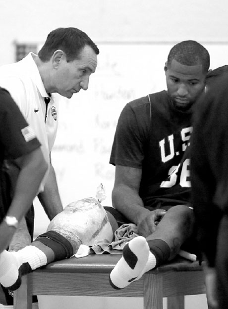 Another scare for the US as Cousins hurts his knee