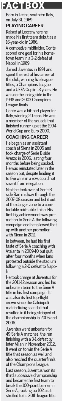 Plenty of challenges for Conte