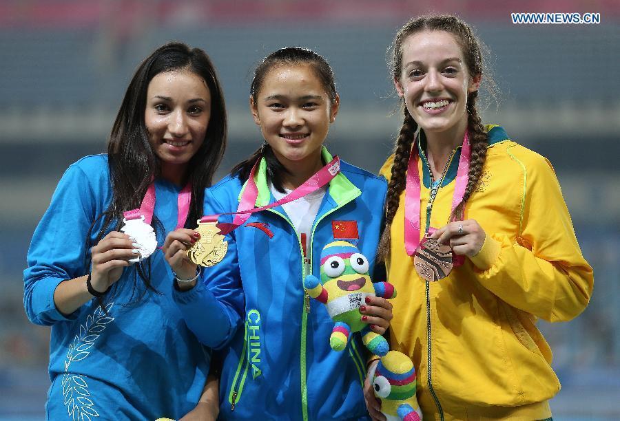 China's Liang wins gold medal in women's 100m at Youth Olympics