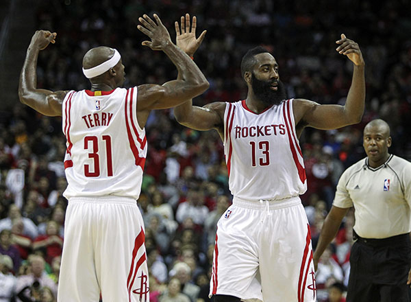 Rockets beat Celtics in home opener