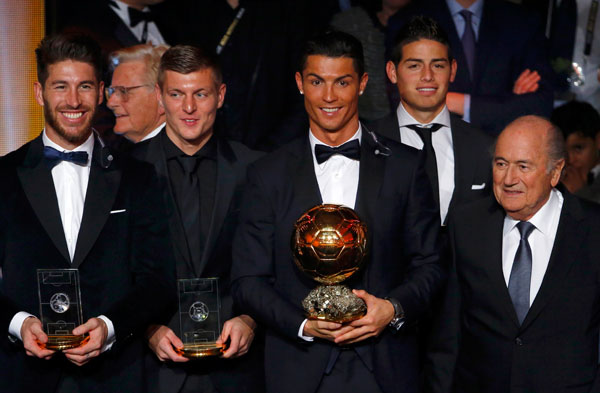 Cristiano Ronaldo crowns third FIFA Ballon d'Or award