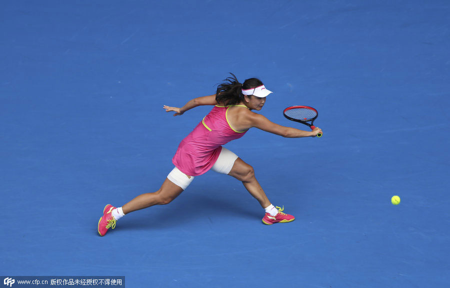 Sharapova downs Peng Shuai in Australian Open