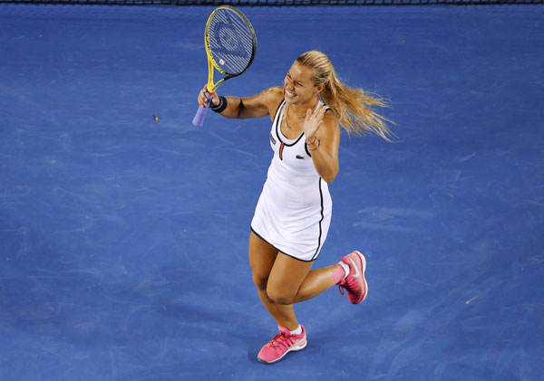 Cibulkova ends unseeded Azarenka's run at Australian Open