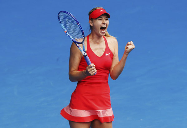 Sharapova defeats Bouchard to reach Australian Open semis