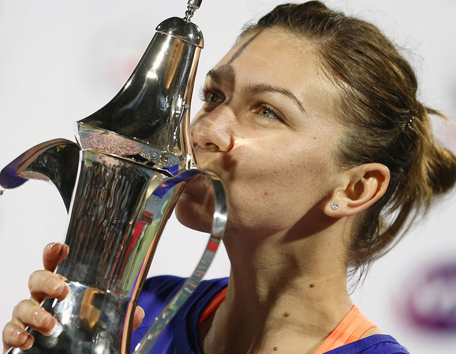 Halep beats Pliskova in Dubai final