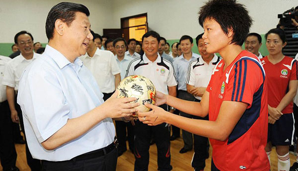 President Xi pins high hopes on Chinese soccer