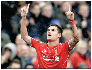 Rodgers heaping praise on Coutinho