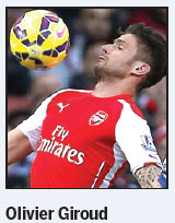 Wenger lauds Giroud's mental strength