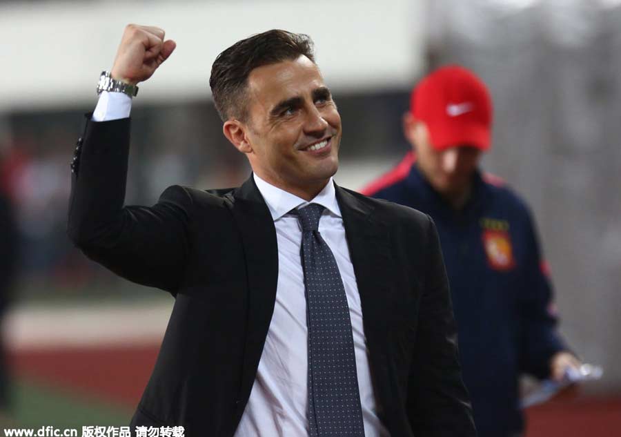 Cannavaro's Evergrande life in photos