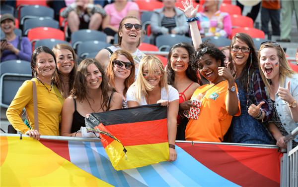 Football fans enjoy Vancouver's World Cup party