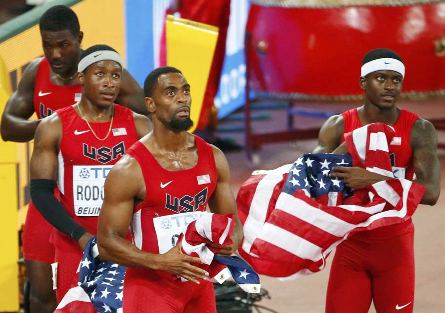 China takes historic silver in men's 4x100m world championships