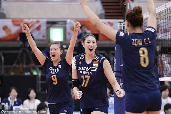 China wins 1st women's volleyball World Cup in 12 years