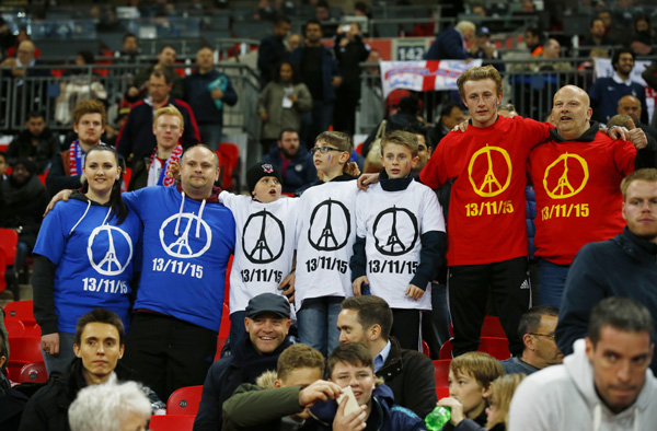 England beat France on night of solidarity at Wembley