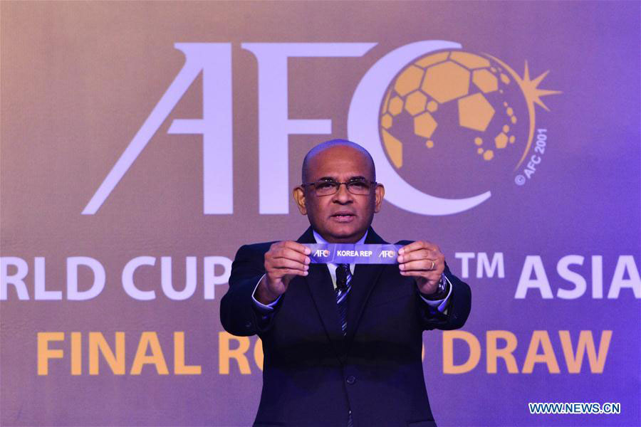 China,South Korea to meet in 2018 Cup Asian qualifiers