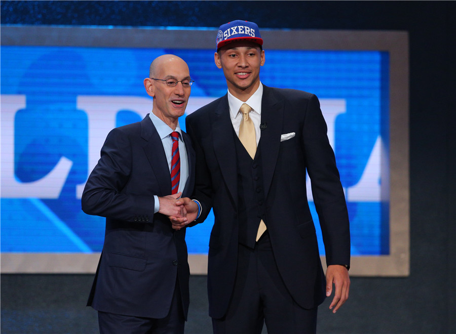 Aussie Ben Simmons picked by 76ers as No 1 in NBA Draft