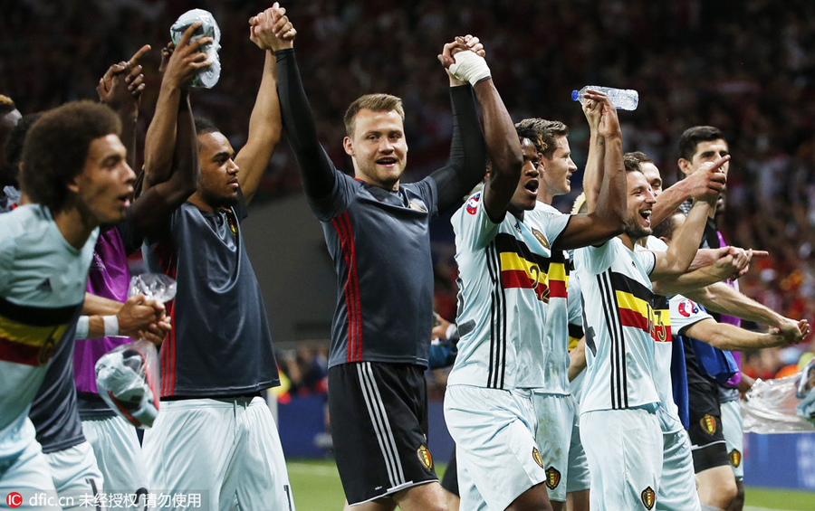 Belgium beat Hungary 4-0 to reach Euro 2016 quarterfinals