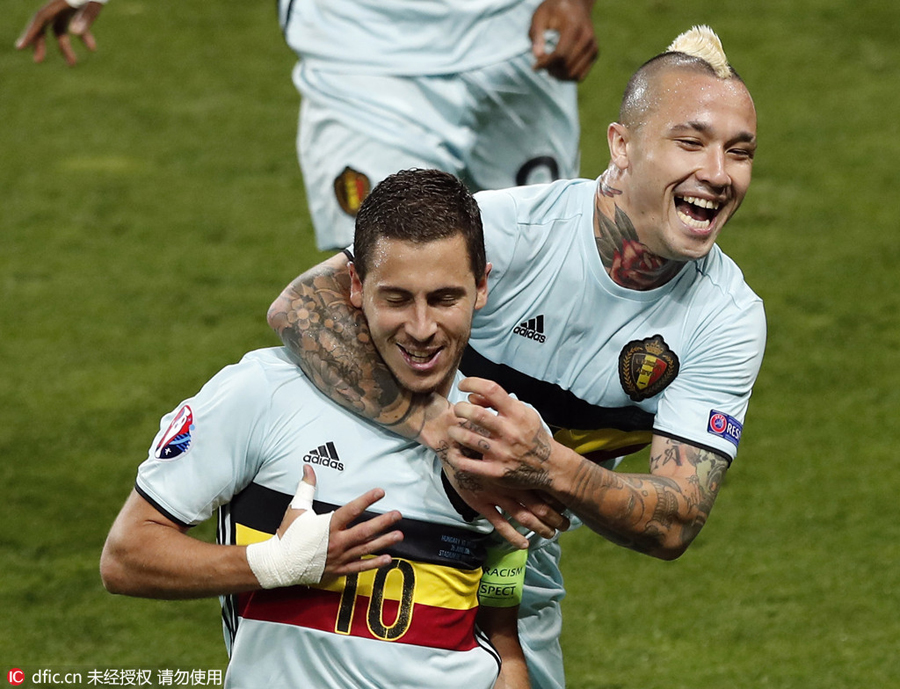 Belgium beat Hungary 4-0 to reach Euro 2016 quarterfinals