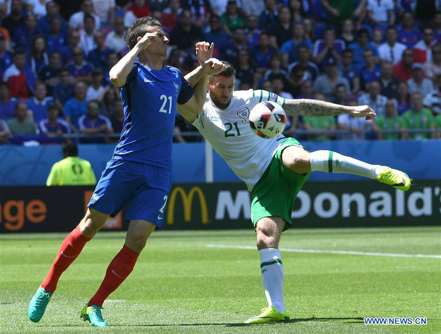 Ireland vies with France at Euro 2016 round of 16 football match
