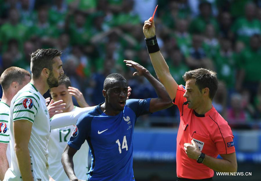 Ireland vies with France at Euro 2016 round of 16 football match