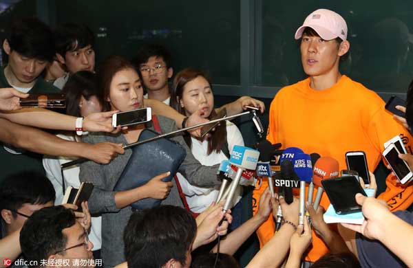 Park Tae-hwan in great mood after Olympic ban lifted