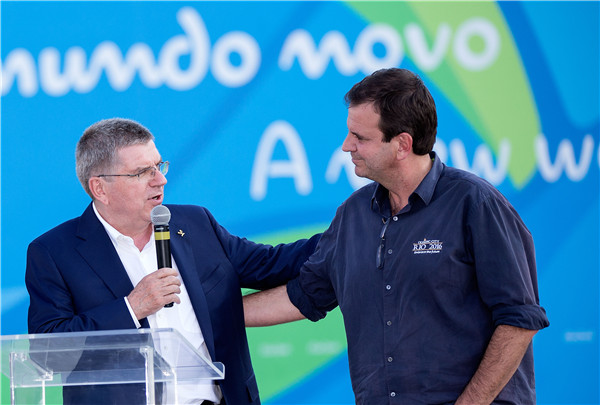 IOC's Bach confident Rio will solve problems before Games