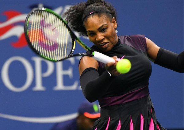 Serena Williams storms through US Open first round