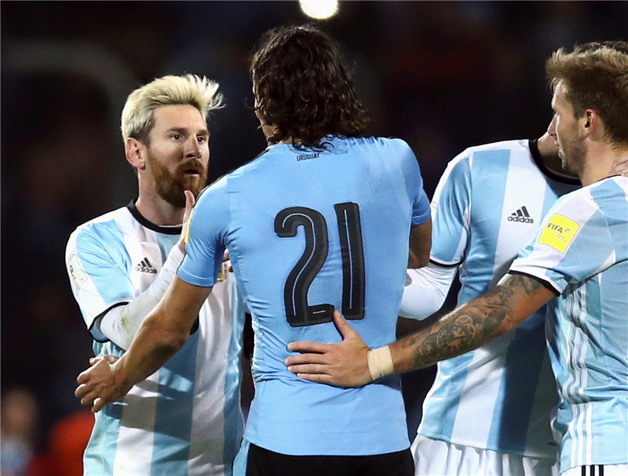 Messi helps Argentina beat Uruguay in World Cup 2018 qualifier