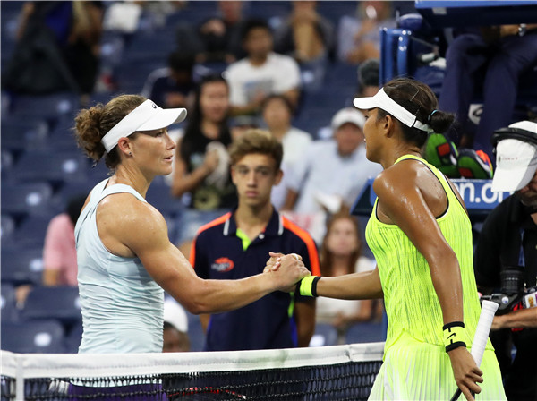 China's Zhang Shuai advances to third round at US Open