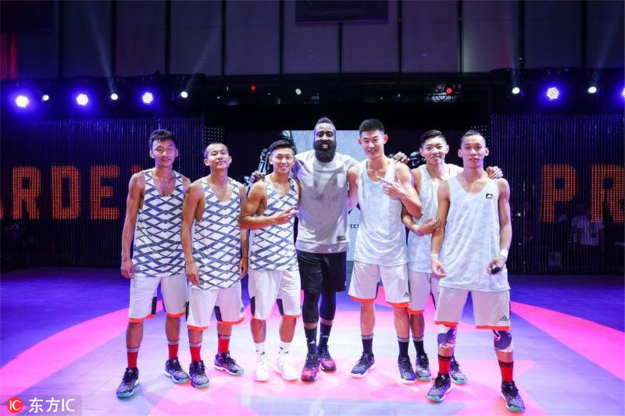 NBA star James Harden rockets into Beijing