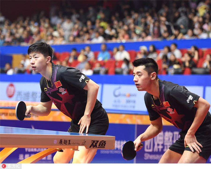 Zhang Jike, Ma Long set to meet in semis at China Open