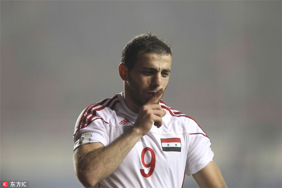 China's World Cup hope slim after defeat to Syria