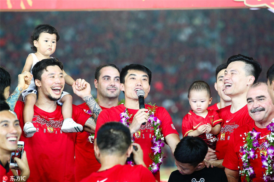 Guangzhou Evergrande claims 6th straight CSL title