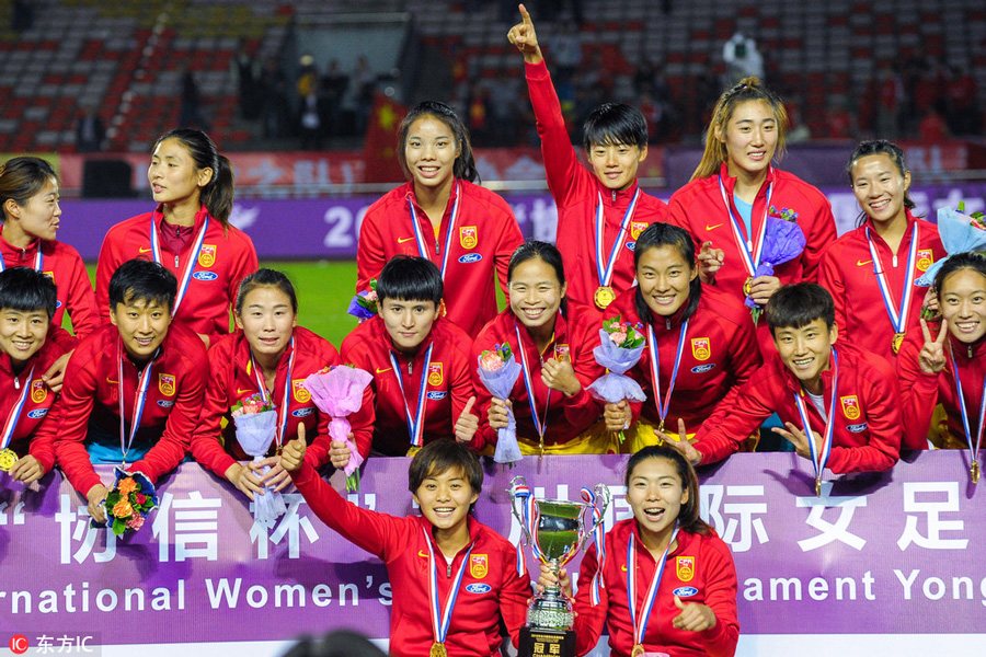 China beats Denmark to win Yongchuan Women's Soccer Four-nation Tournament