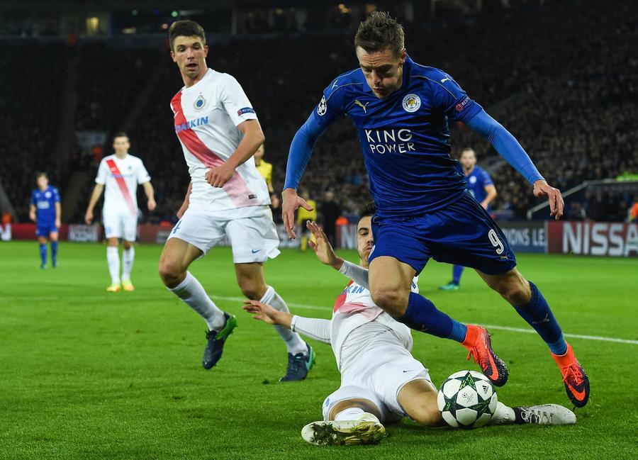 Leicester City down Club Brugge 2-1 in UEFA Champions League