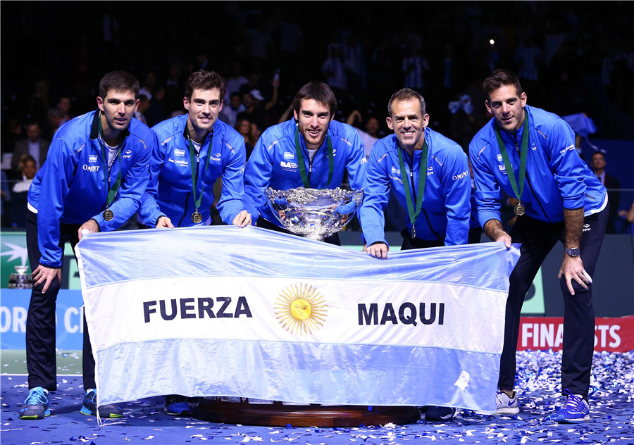 Argentina beats Croatia to claim 1st Davis Cup title