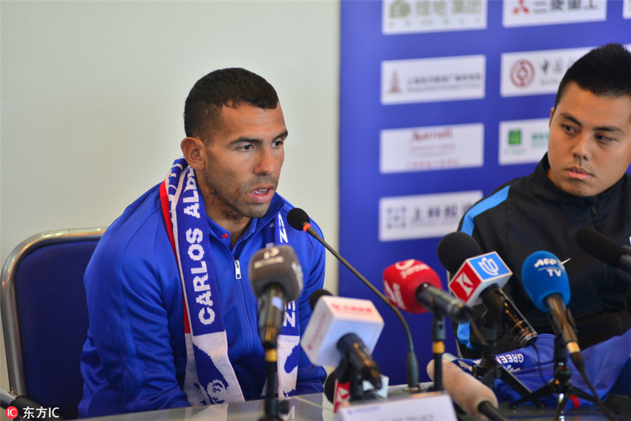 Argentina's Tevez settling into role with Shanghai Shenhua