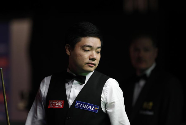 China's Ding suffers first round exit at Welsh Open